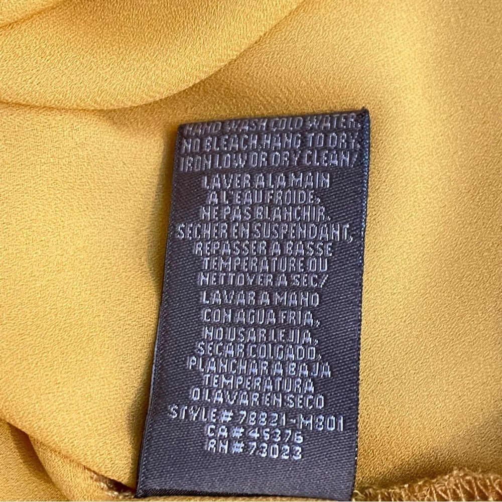 Suzy Shier Long Sleeve Yellow Mustard Size L Polyester Light & Classy Pre-Loved - Picture 14 of 15
